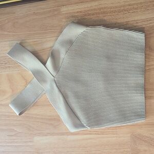 Babaton Sculpt Knit Halter Top XS